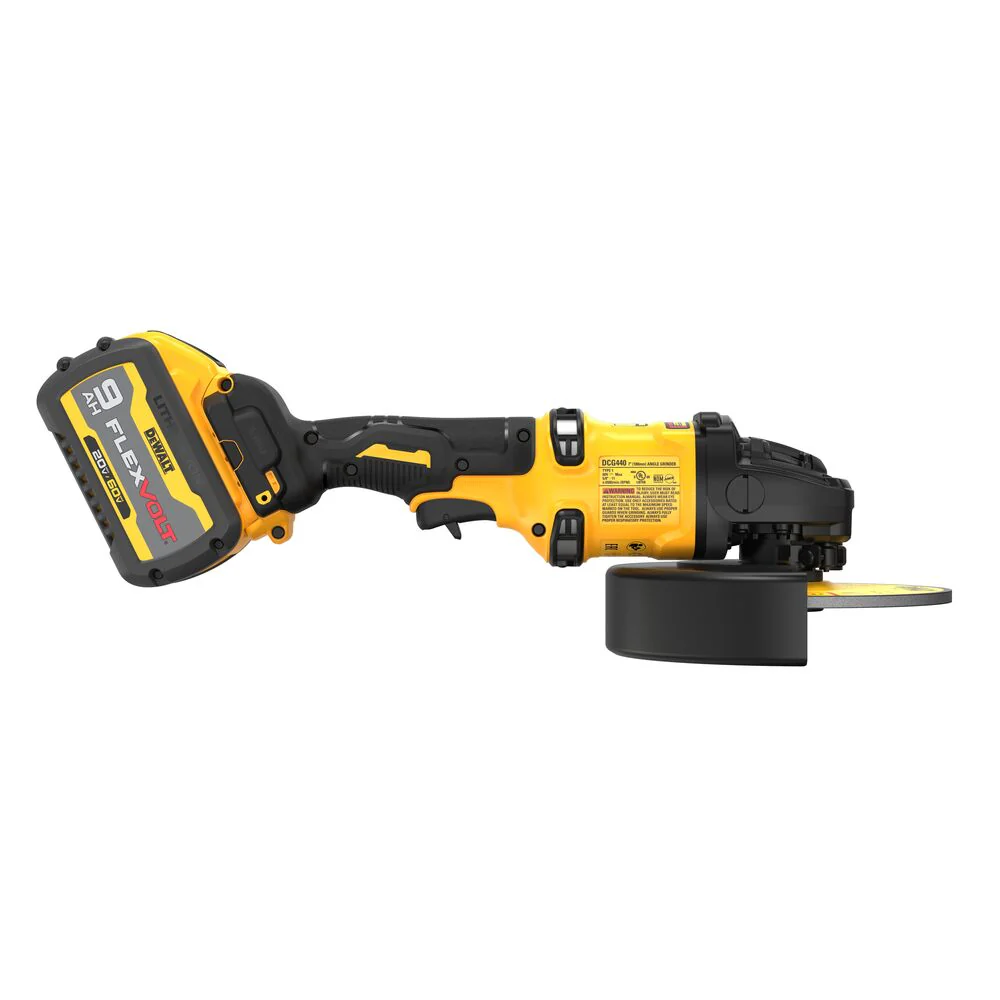 DeWALT DCG440X2 60V FLEXVOLT 7 Cordless Angle Grinder w/ Kickback Break Kit