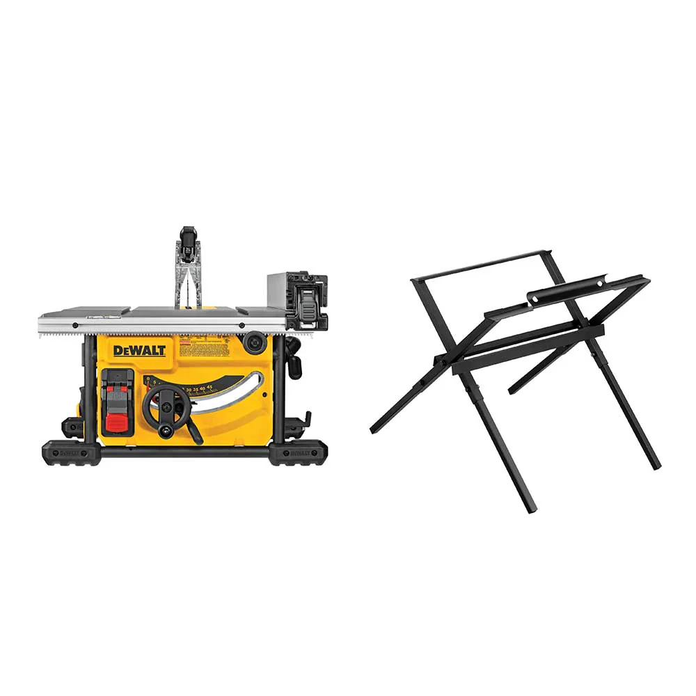 DeWALT DWE7485WS 15 Amp 8-1/4 Corded Compact Jobsite Table Saw w/ Table Stand