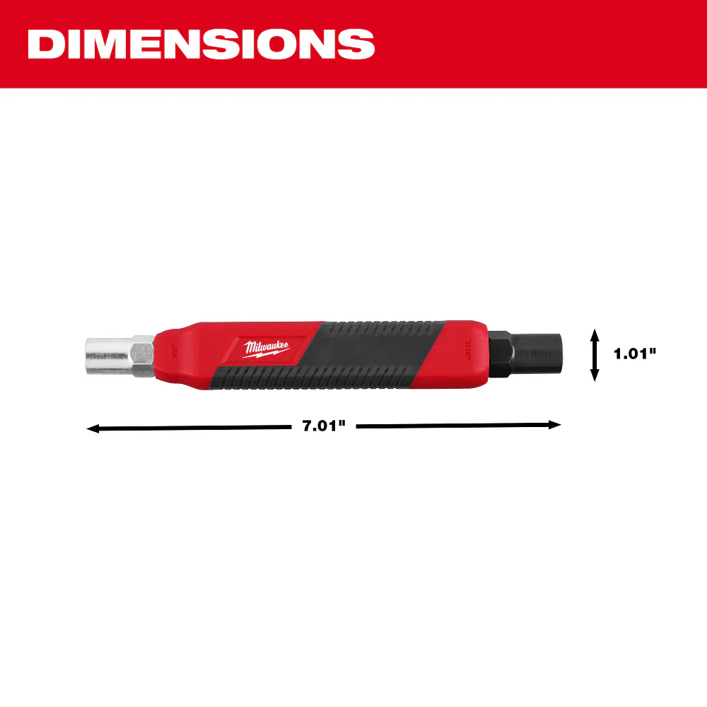 Milwaukee 48-22-3016 Color Coded Can Wrench 3/8 and 7/16 w/ Anti-Slip Handle