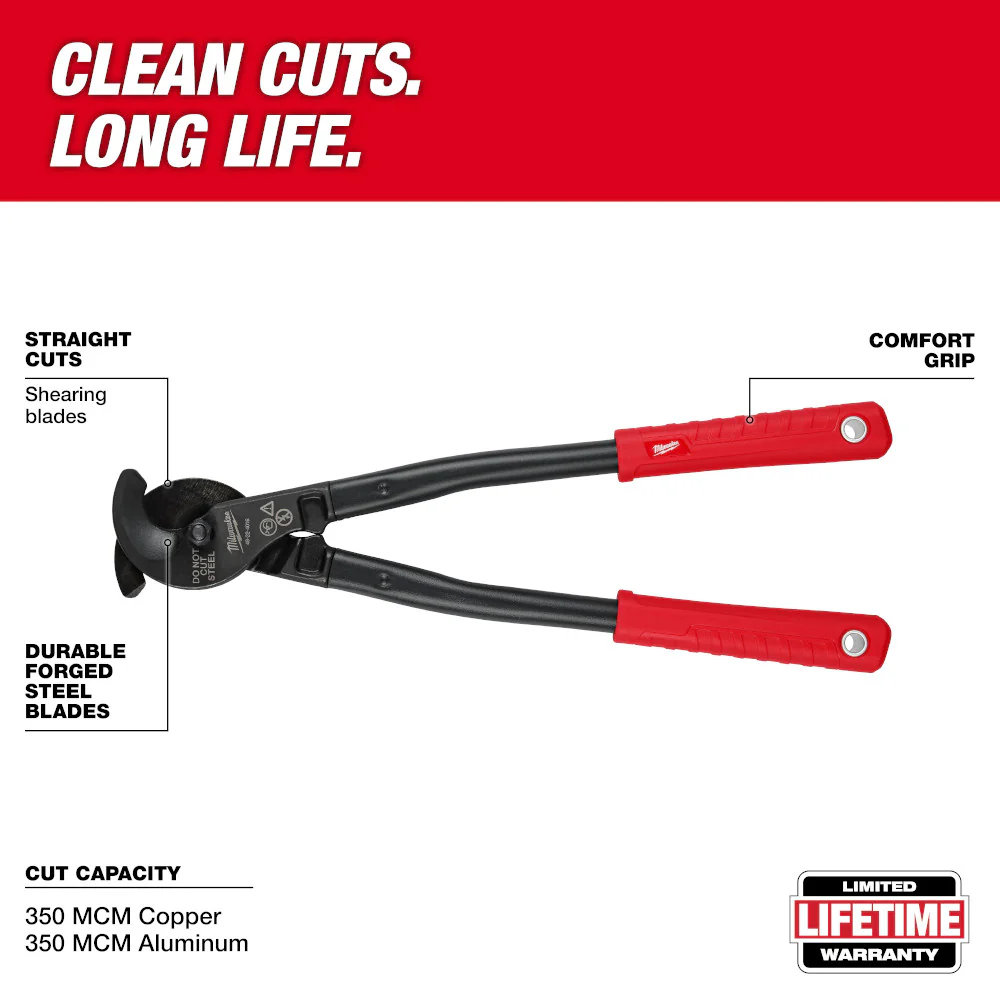 Milwaukee 48-22-4016 17 Heavy Duty Utility Cable Cutter