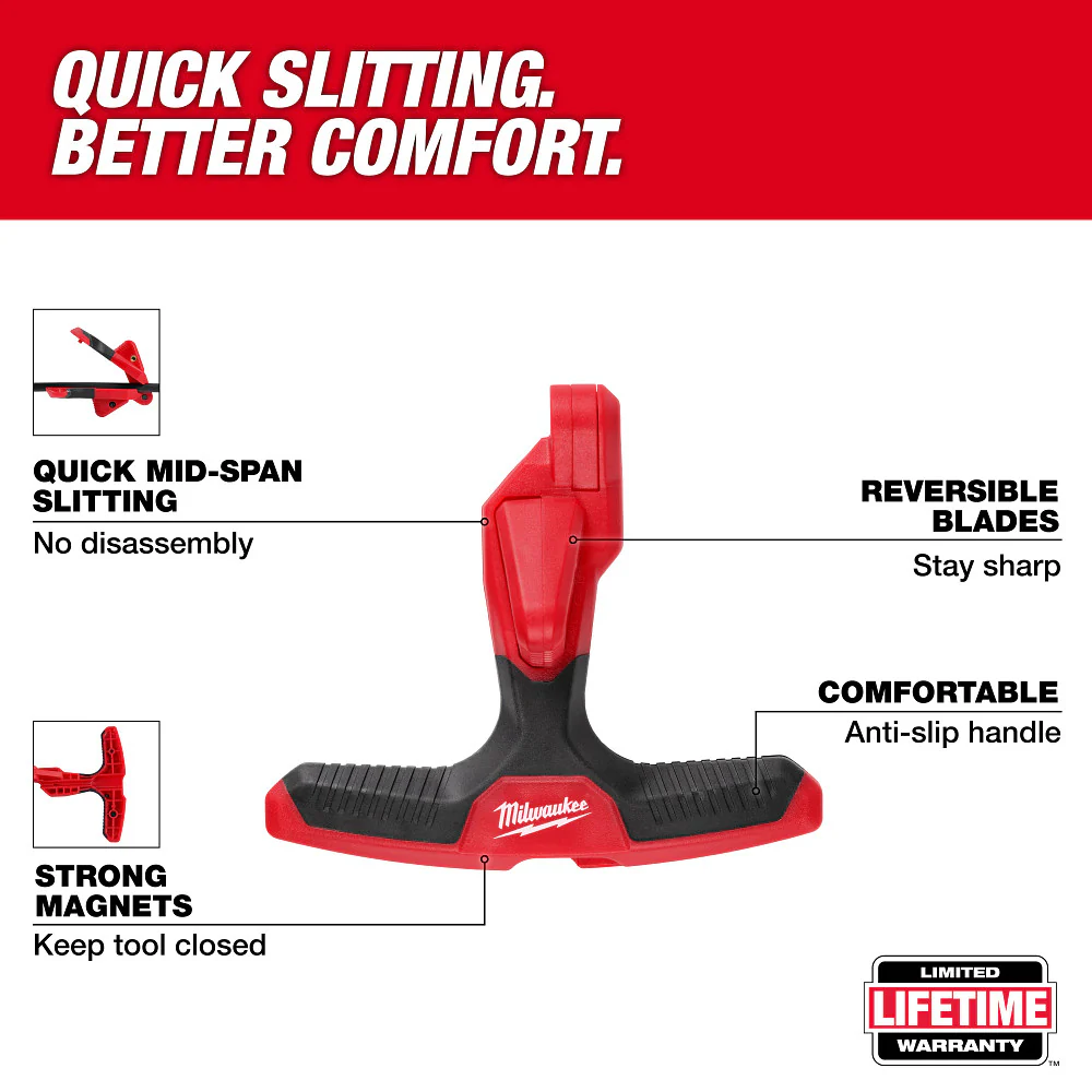 Milwaukee 48-22-3015 Fiber Optic Drop Cable Slitter w/ Anti-Slip Handle