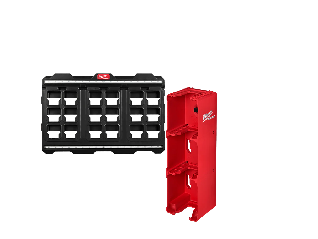 Milwaukee 48-22-8496-M18 PACKOUT Large Wall Plate w/ M18 Battery Rack