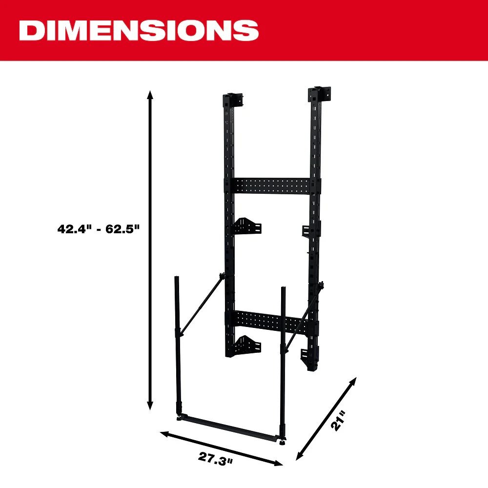 Milwaukee 48-21-8010 PACKOUT Rack Frame w/ 400 lbs. Weight Capacity