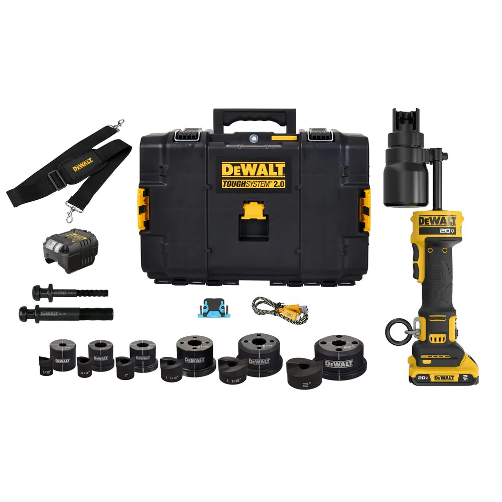 DeWALT DCE600D1K2 20V Hydraulic Knockout Kit w/ 1/2 - 2 Punches / Dies