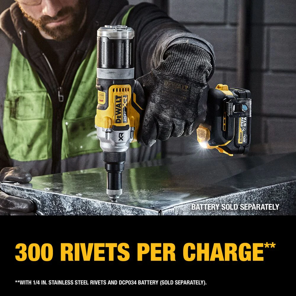 DeWALT DCF414B 20V MAX XR 1/4 Brushless Cordless Rivet Tool - Bare Tool