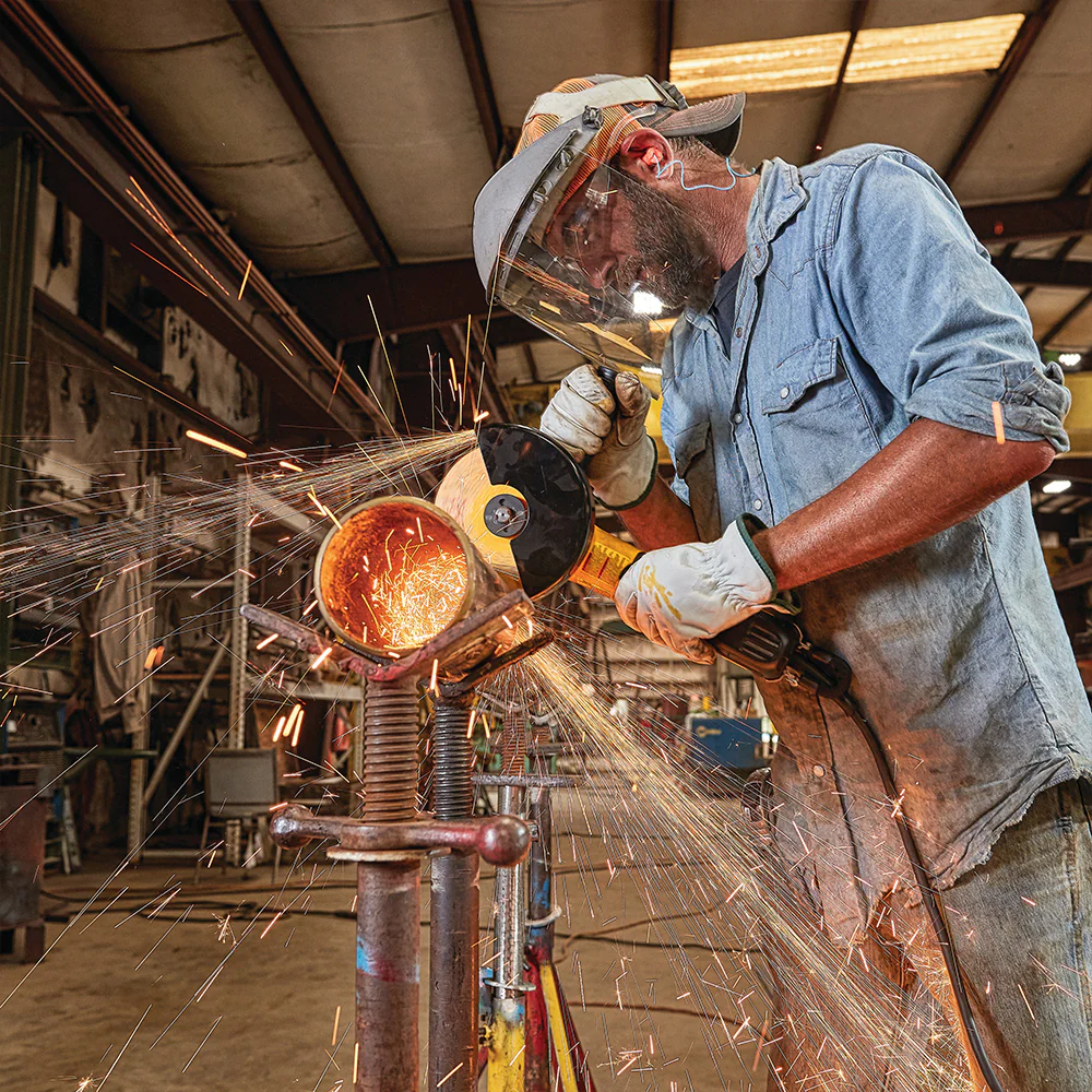 DeWALT DWE43244N 1800W 5/6 Brushless Paddle Switch Angle Grinder No Lock