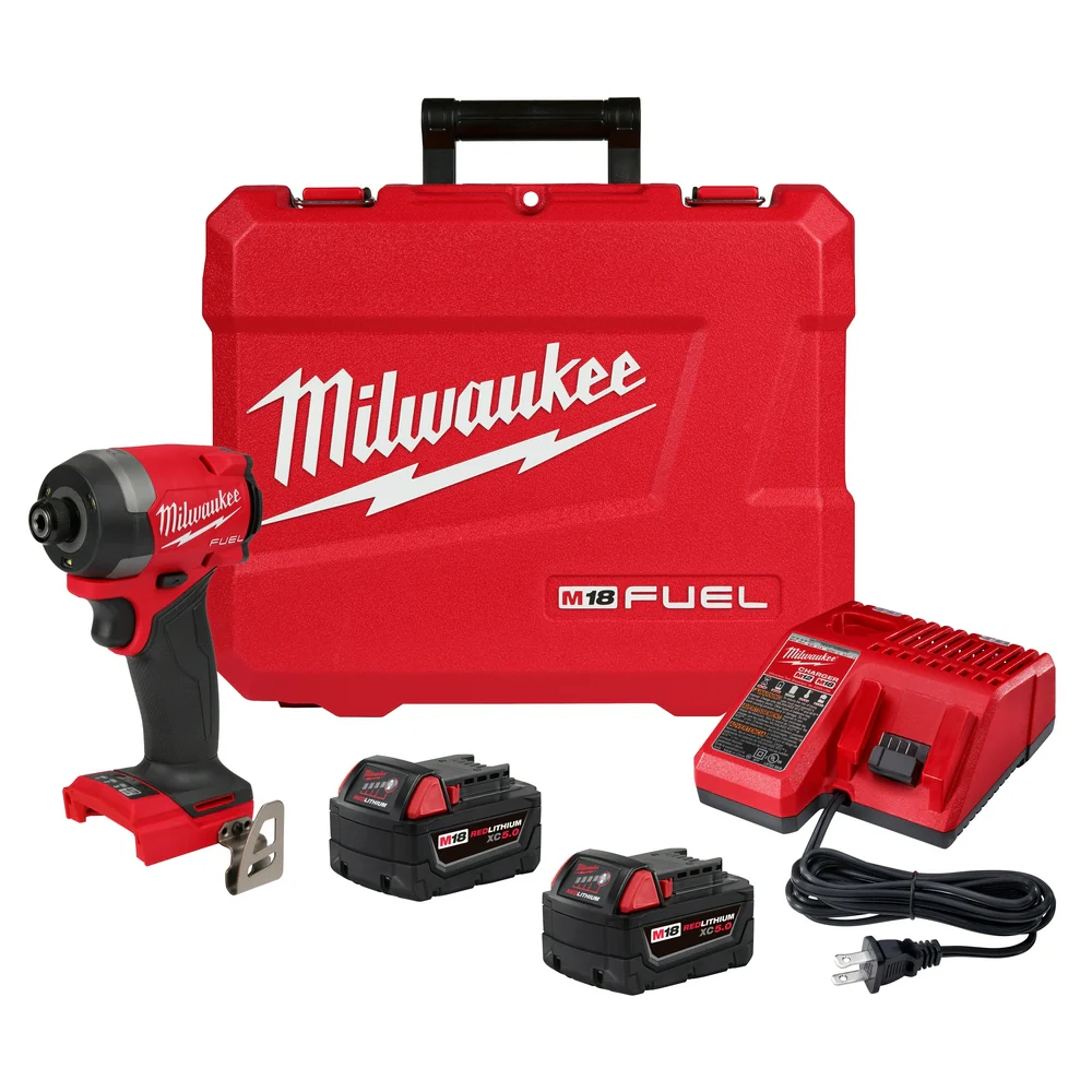 Milwaukee 2953-22 M18 FUEL 18V 1/4 Hex Cordless Li-Ion Impact Driver Kit