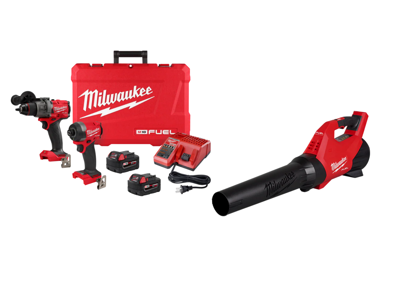 Milwaukee 3697-22XBWR M18 FUEL 18V 2-Tool Combo Kit w/ M18 Blower