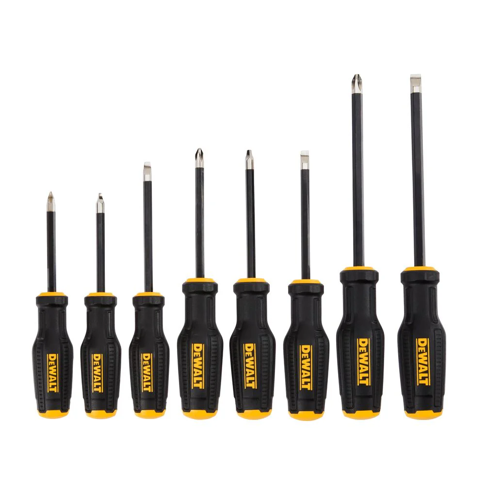 DEWALT DWHT65102 TOUGHSERIES MAX FIT Professional Grade Screwdriver Set - 8 PC