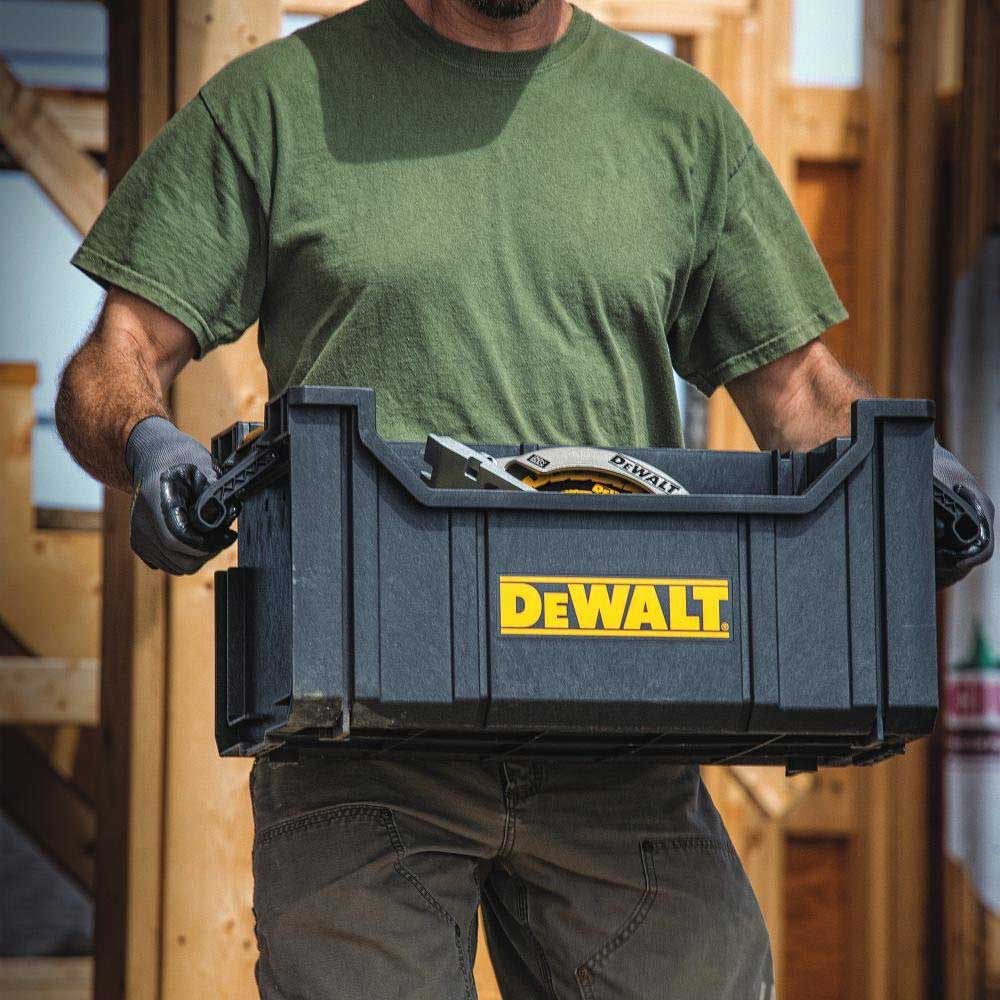 DeWALT DWST08205 TOUGHSYSTEM Robust Tote w/ Adjustable Foldable Brackets