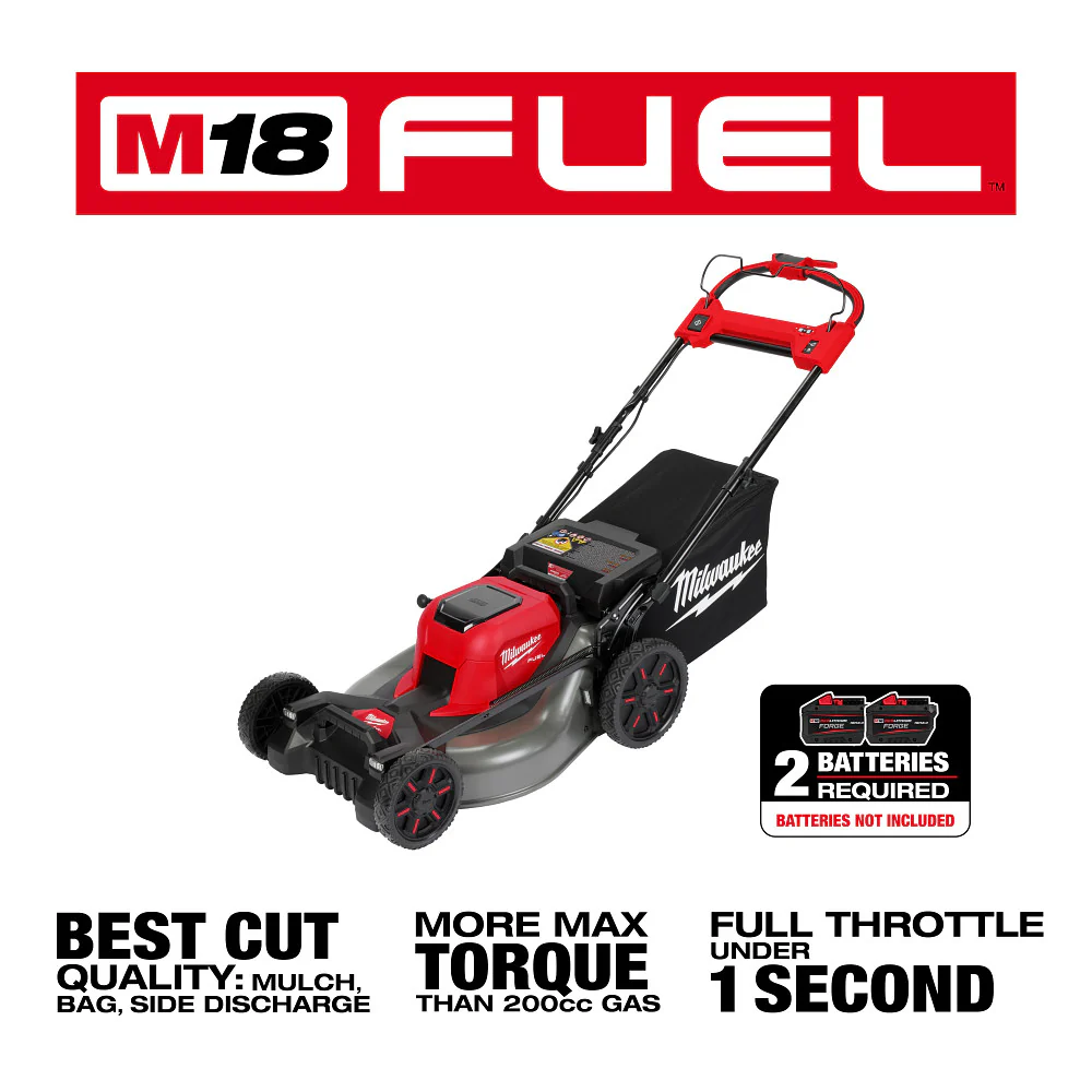 Milwaukee 2823-80 M18 FUEL 18V 21 Self-Propelled Dual Battery Mower - Recon