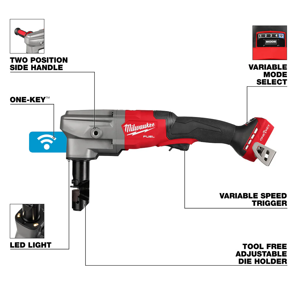 Milwaukee 3476-20 M18 FUEL 18V 10 Gauge Li-Ion Cordless Nibbler - Bare Tool