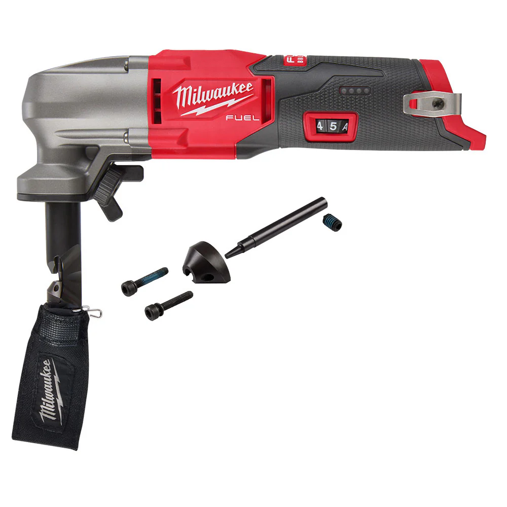 Milwaukee 2476-20PD M12 FUEL 12V 16 Gauge Variable Speed Nibbler w/Punch/Die Set