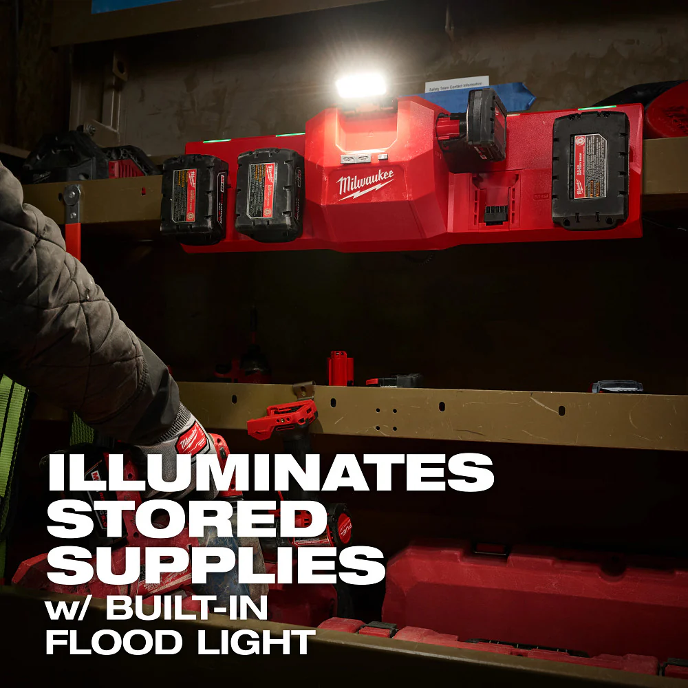 Milwaukee 48-59-1804 M18/M12 Gangbox Rapid Charger for Milwaukee Batteries