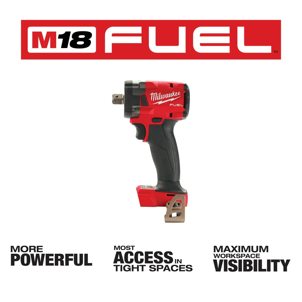 Milwaukee 2855P-20 M18 FUEL 18V 1/2 Impact Wrench w/ Pin Detent - Bare Tool