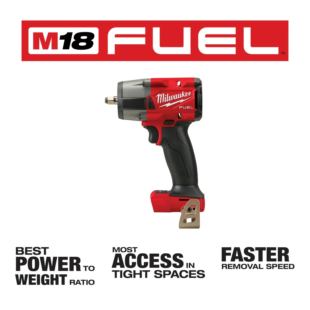 Milwaukee 2960-20 M18 FUEL 18V 3/8 Cordless Mid-Torque Impact Wrench -Bare Tool