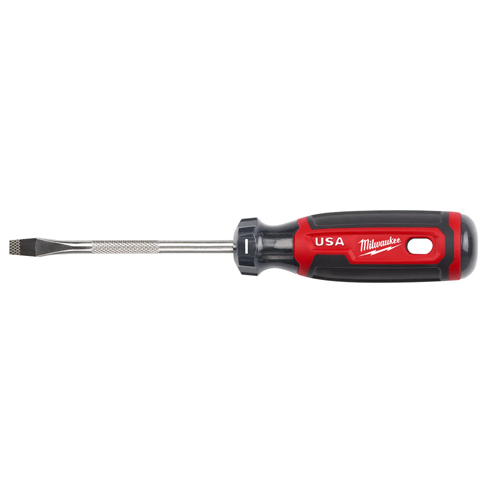 Milwaukee MT206 1/4 Slotted 4 Cushion Grip Screwdriver - Made In USA