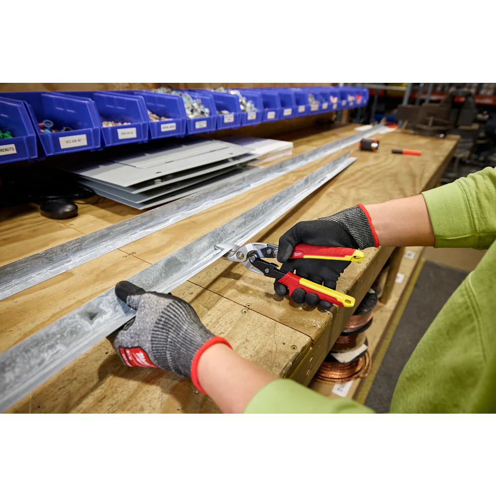 Milwaukee 48-22-4563 Durable Aviation Snip Set w/ Color Coded Handles - 3 PC