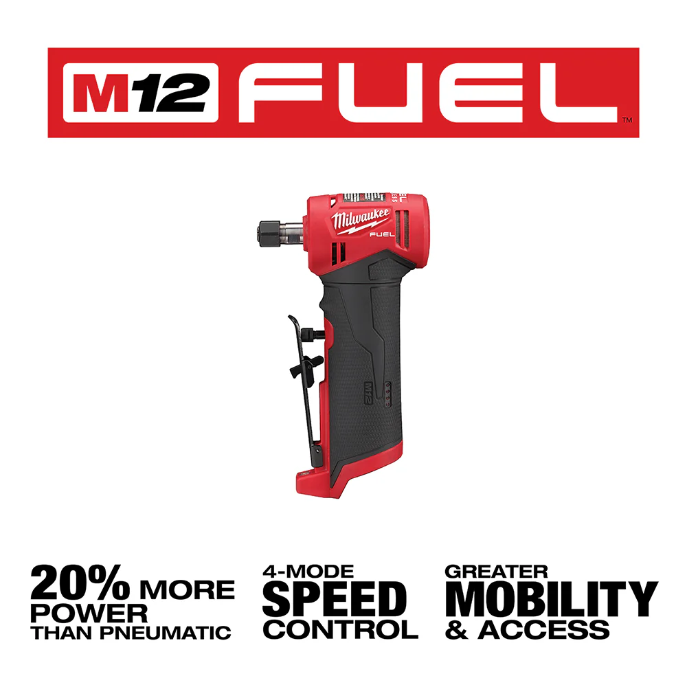 Milwaukee 2485-80 M12 FUEL 12V 1/4 Right Angle Die Grinder - Recon - Bare Tool