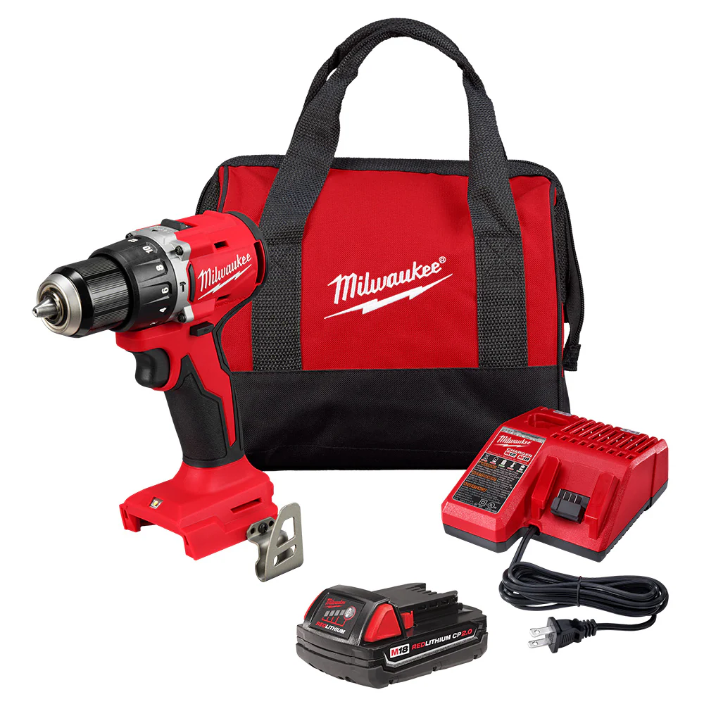 Milwaukee 3602-21P M18 18V 1/2 Compact Brushless Hammer Drill Kit