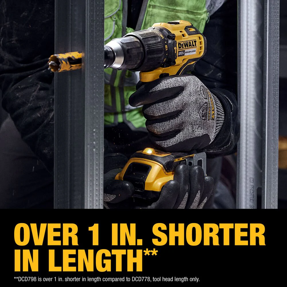 DeWALT DCD798D1 20V MAX 1/2 Brushless Cordless Li-Ion Hammer Drill Kit