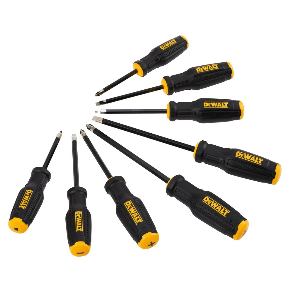 DEWALT DWHT65102 TOUGHSERIES MAX FIT Professional Grade Screwdriver Set - 8 PC