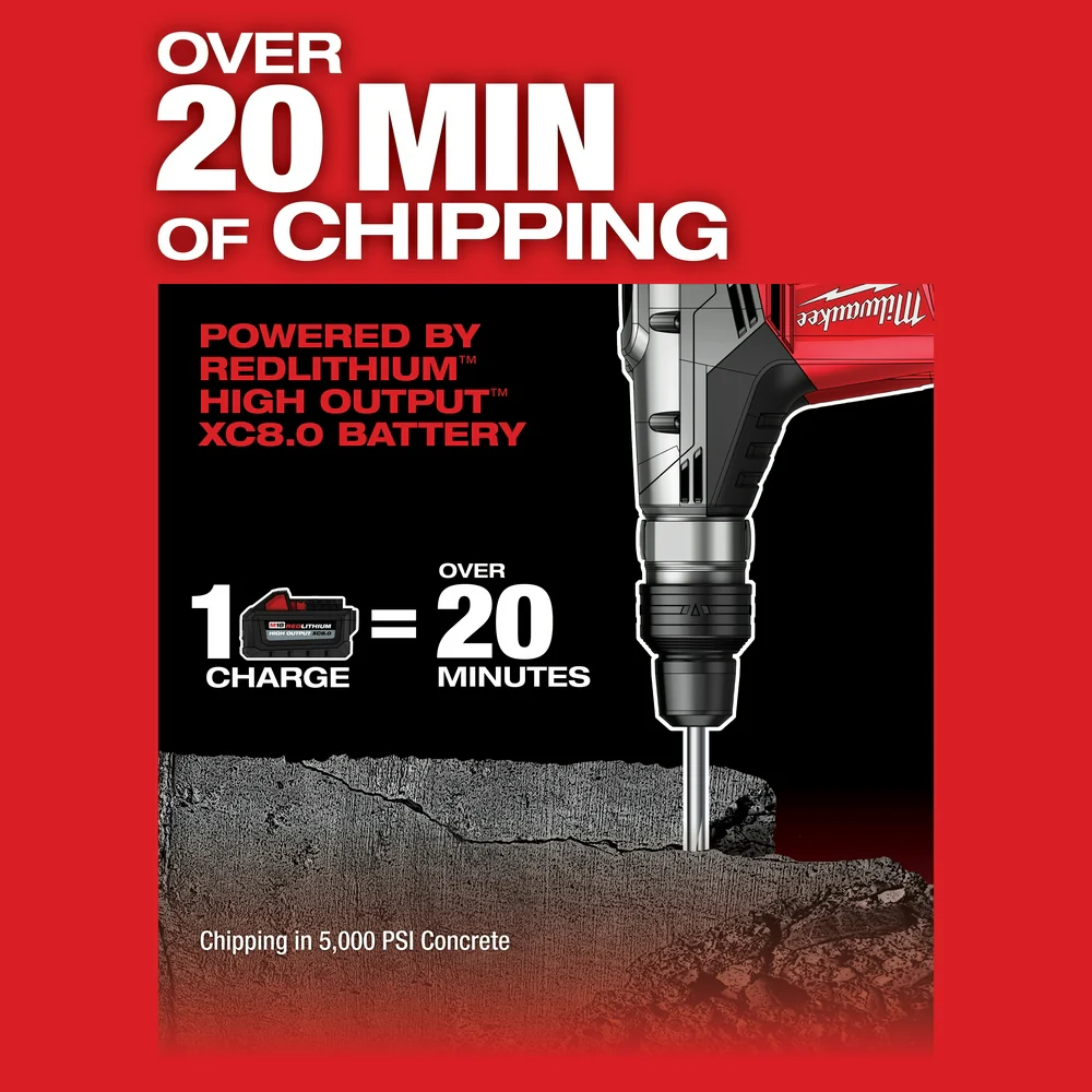 Milwaukee 2717-80 M18 FUEL 18V 1-9/16 SDS-Max Rotary Hammer - Bare Tool - Recon