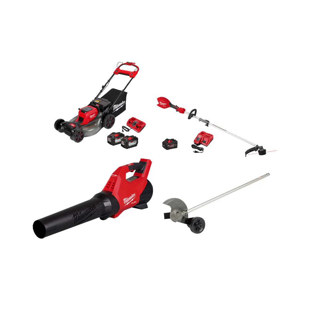 Milwaukee 2823-22STBE M18 FUEL 21 Mower w/ Trimmer/Blower and Edger Attachment