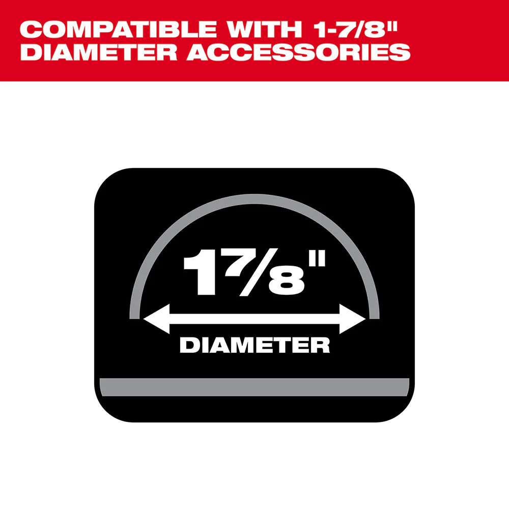 Milwaukee 49-90-1984 1-7/8 x 16' Durable Crush Resistant Flexible Vacuum Hose