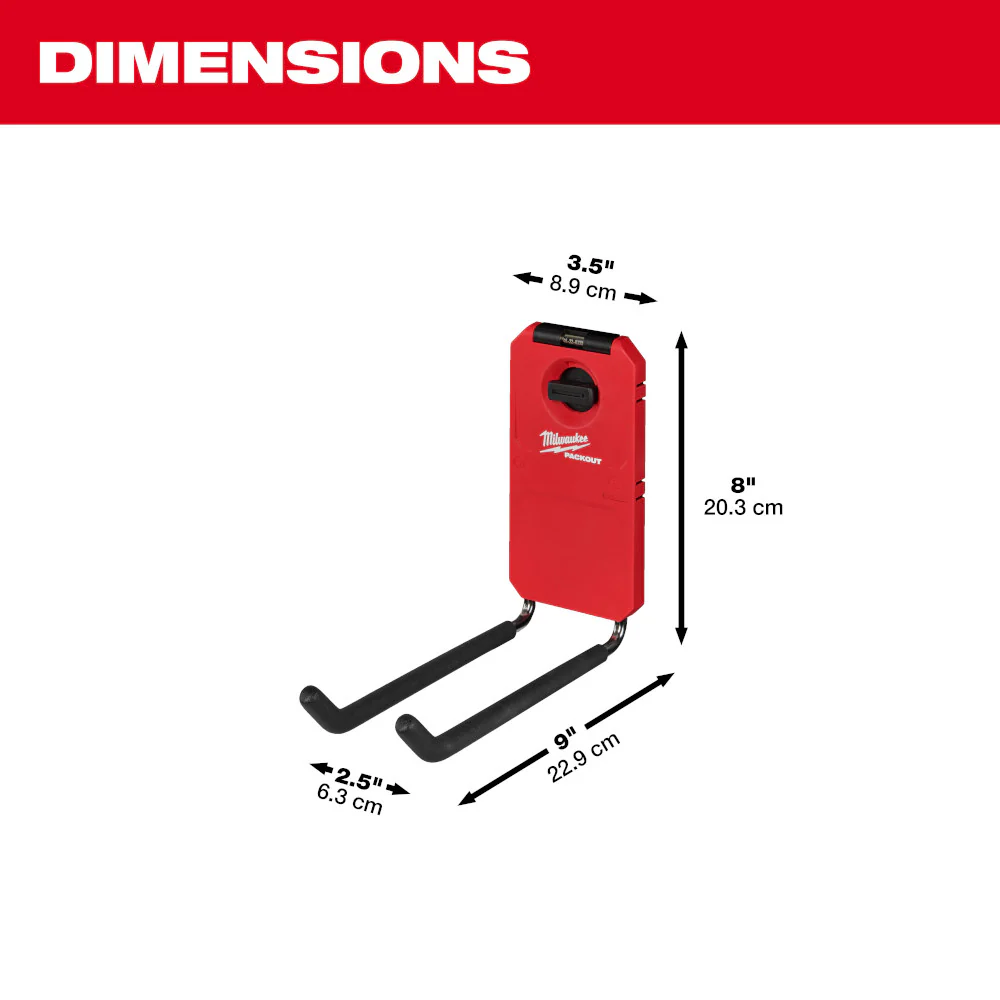 Milwaukee 48-22-8330 PACKOUT 9 Reinforced Straight Utility Hook