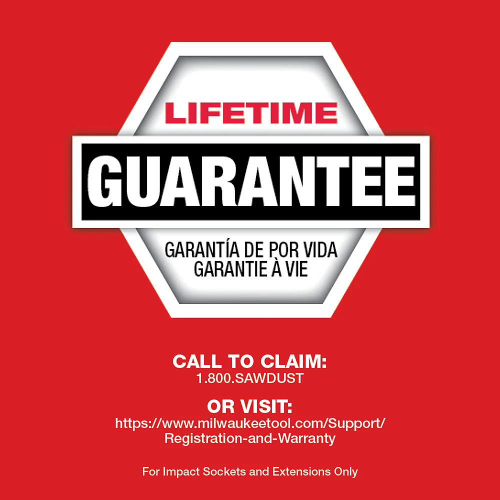 Milwaukee 49-66-6819 SHOCKWAVE 1/2 Impact Duty Socket SAE TRAY Set - 27 PC