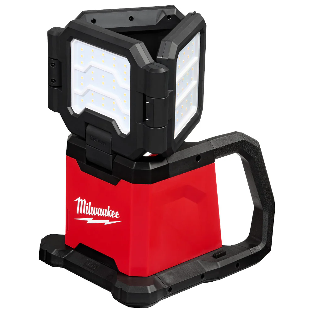 Milwaukee 2368-20B5 M18 Dual Power Triple Panel Light w/ 2 - 5AH Batteries