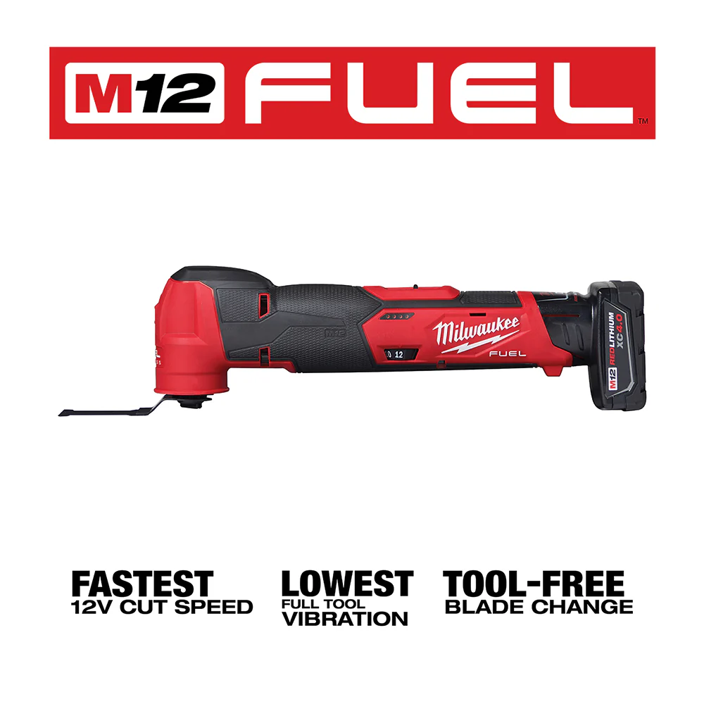 Milwaukee 2526-21XC M12 FUEL 12V Brushless Cordless Oscillating Multi-Tool Kit
