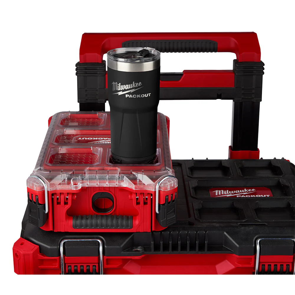 Milwaukee 48-22-8392B PACKOUT 20oz Durable Twist Lock Tumbler - Black