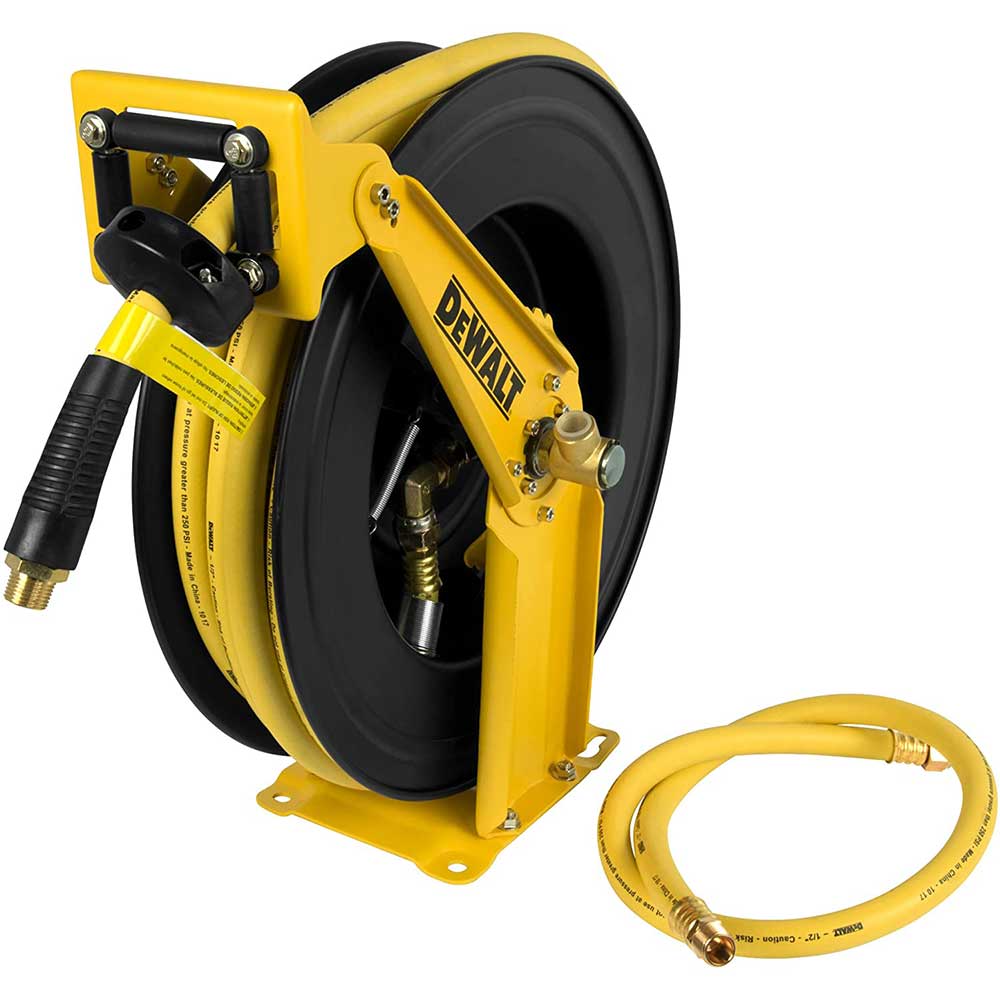 DeWALT DXCM024-0344 1/2 x 50' Double Arm Auto Retracting Air Hose Reel