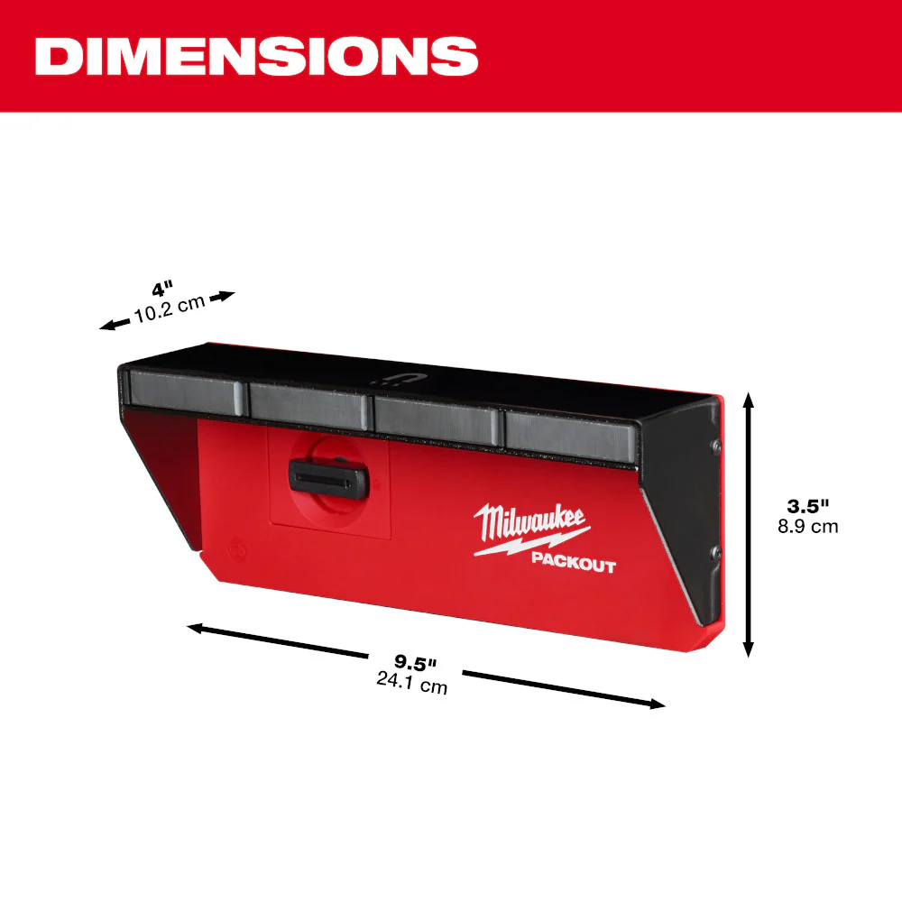Milwaukee 48-22-8346 PACKOUT Magnetic Wall Mounted Rack