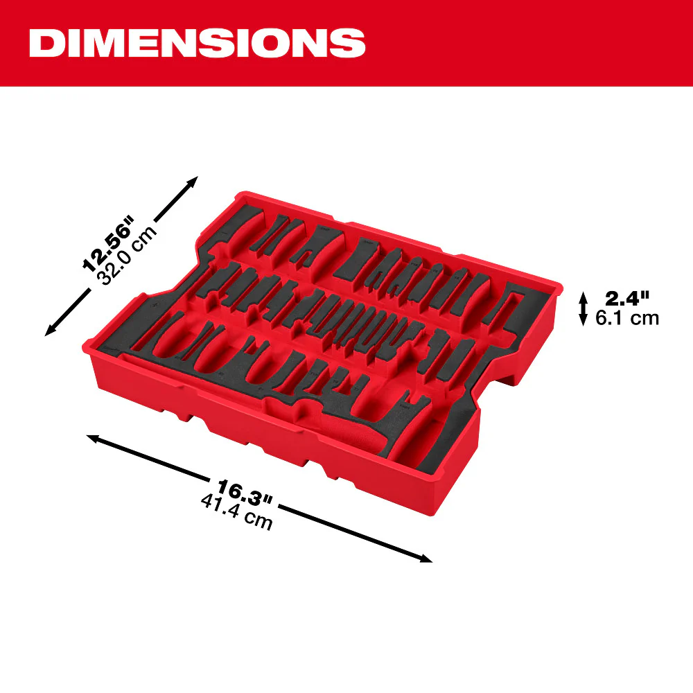 Milwaukee 48-22-0158 Screwdriver/Pry Bar Set w/ PACKOUT Storage Drawer - 17PC