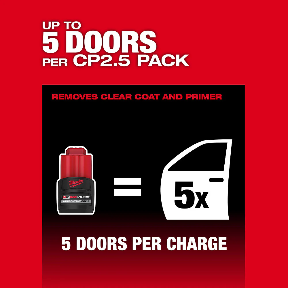 Milwaukee 2584-20 M12 FUEL 12V 6 Random Orbital Sander (3/32 Inch)