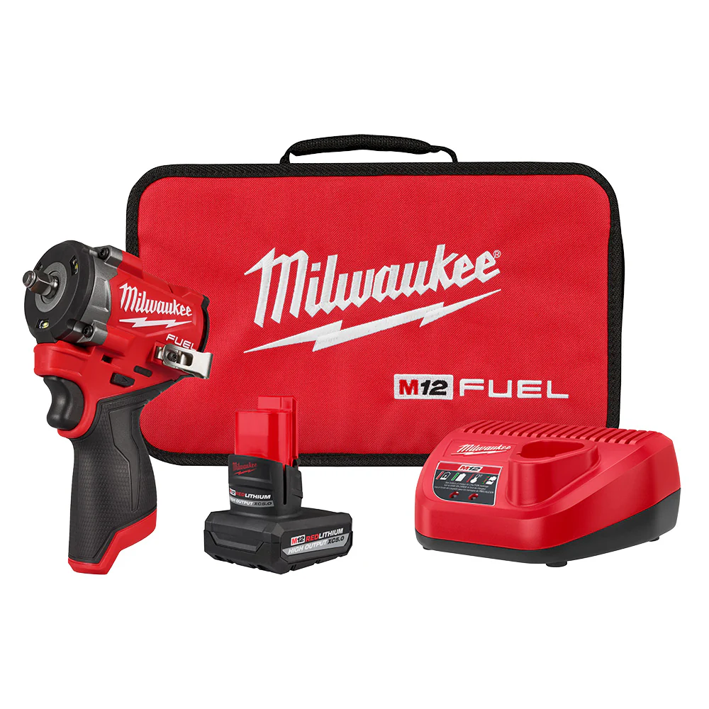 Milwaukee 2562-21 M12 FUEL 12V 3/8 Stubby Impact Wrench Kit