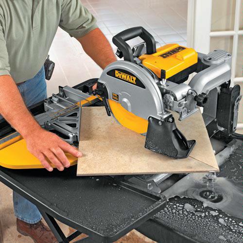 DeWALT D24000S 10 Wet Tile Stone Slate Saw w/ Portable Stand D24000