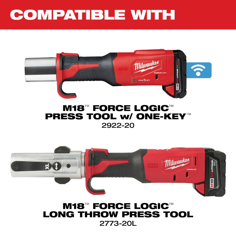 Milwaukee 49-16-2690X 2-1/2-4 CTS-V Pivoting Press Ring Kit M18 FORCE LOGIC