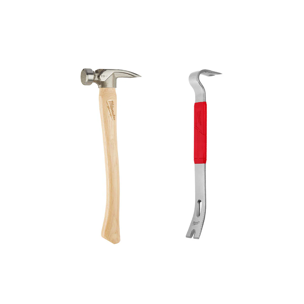 Milwaukee 48-22-9419 19oz Framing Hammer w/ 15 Pry Bar