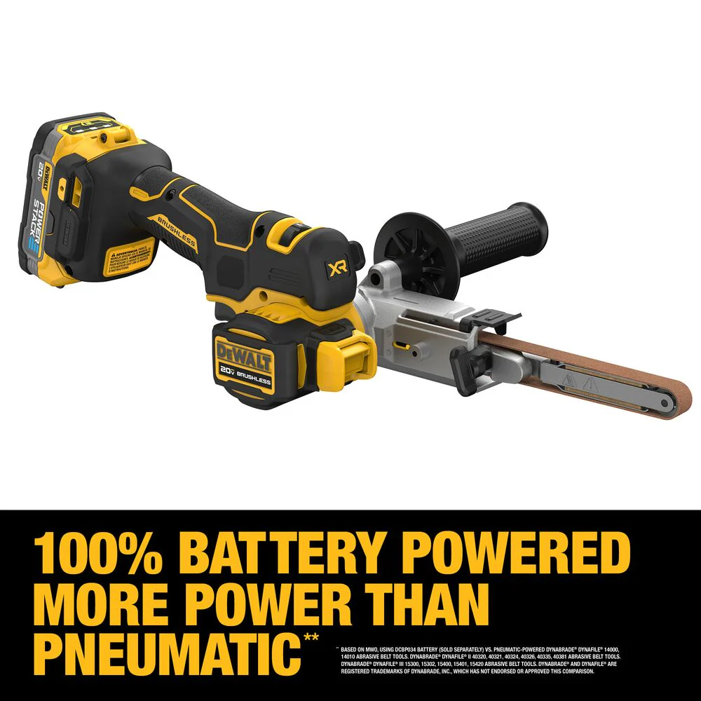 DeWALT DCM200E1 20V XR 18 Brushless Cordless Li-Ion Bandfile Kit