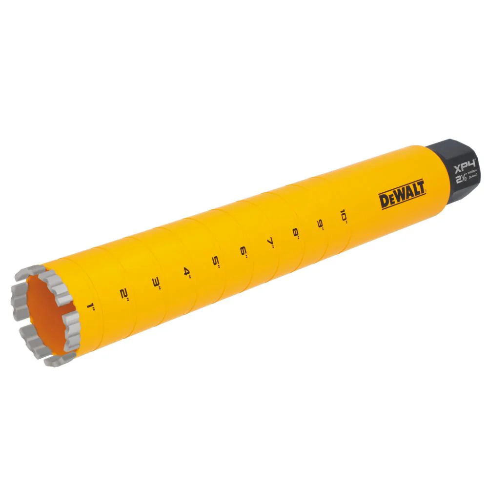 DeWALT DW55014 2-1/2 X 15 Cordless Diamond Core Bit w/ Recessed Grooves