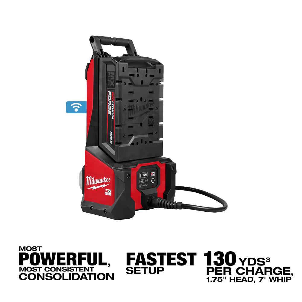 Milwaukee MXF372-2XCB MX FUEL Backpack Concrete Vibrator 7' Whip / 1.75 Head