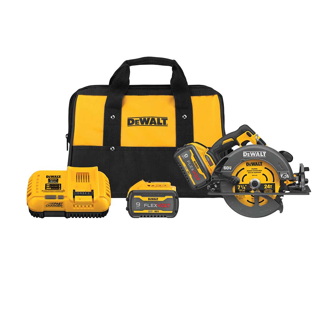DeWALT DCS578X2 60V 7-1/4 MAX FLEXVOLT Cordless Circular Saw w/ Brake Kit