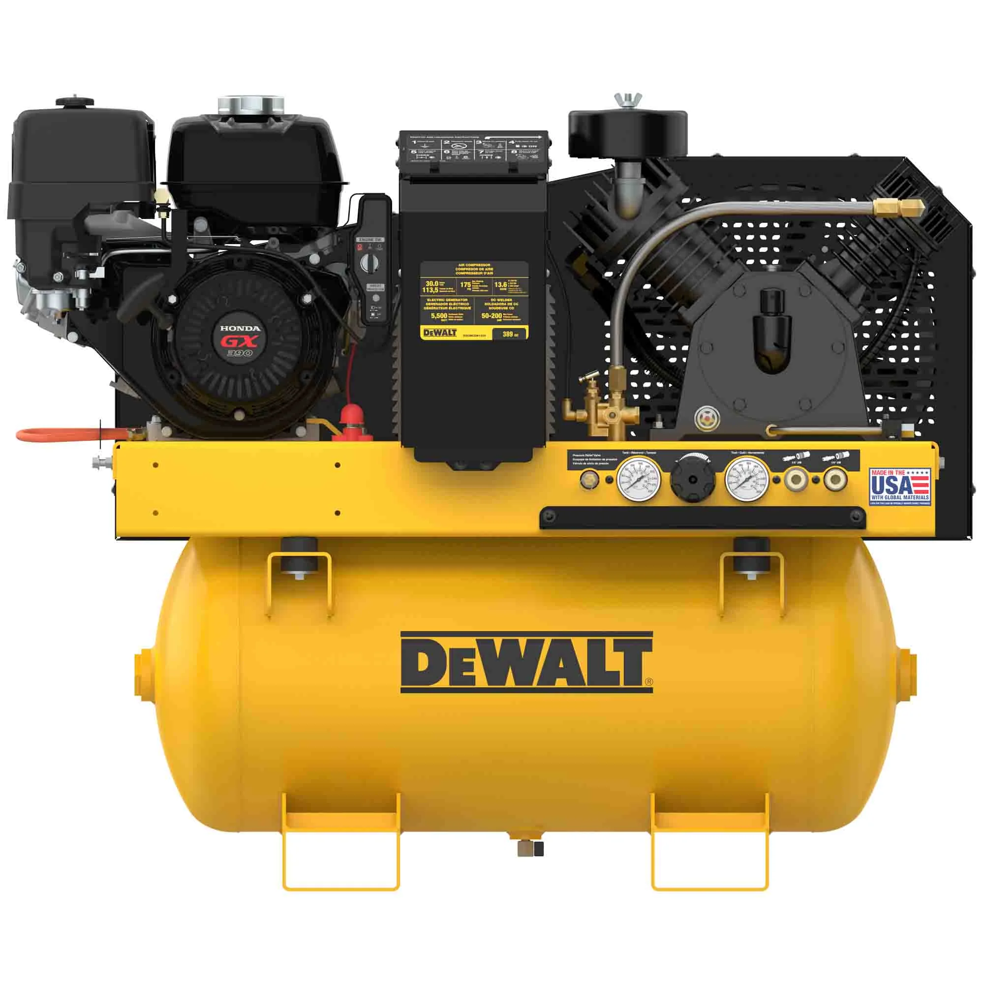 DeWALT DXCMCGW1330 30 Gallon 3 in 1 Comp/Generator/Welder Truck Mount Compressor