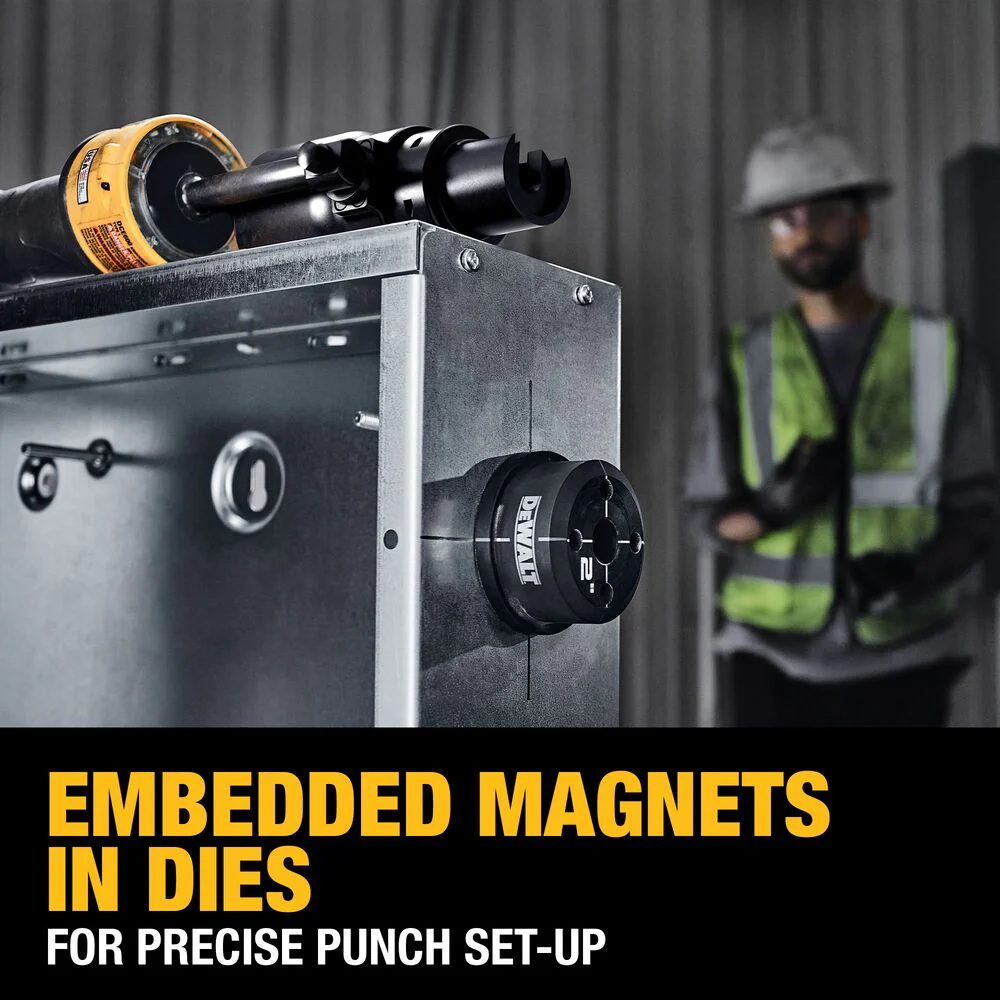 DeWALT DCE600D1K2 20V Hydraulic Knockout Kit w/ 1/2 - 2 Punches / Dies