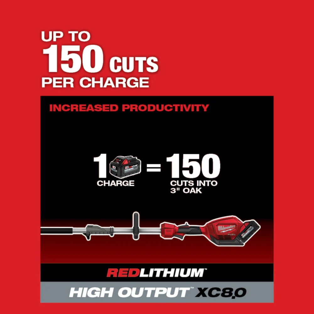 Milwaukee 2825-80PS M18 FUEL 10 Pole Saw w/ QUIK-LOK Capability - Recon