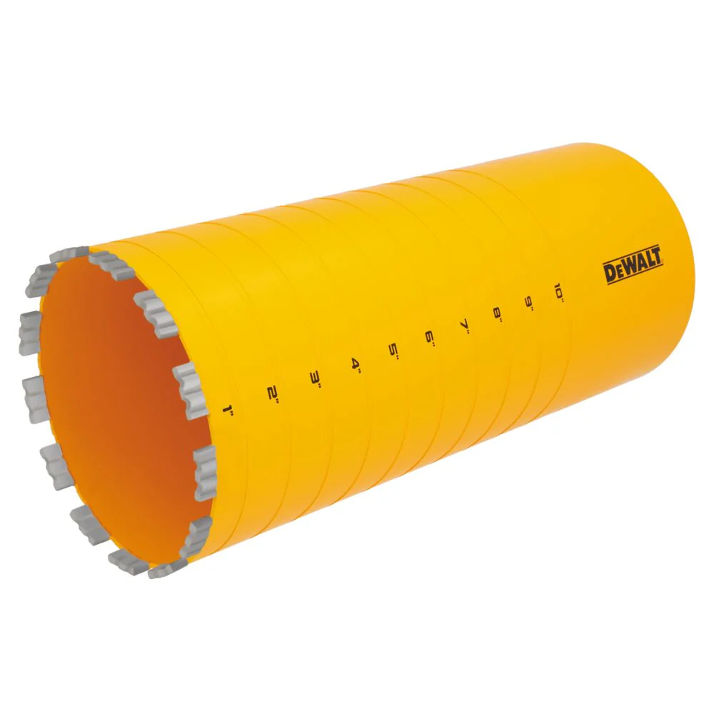 DeWALT DW55026 6-1/2 X 15 Cordless Diamond Core Bit w/ Recessed Grooves